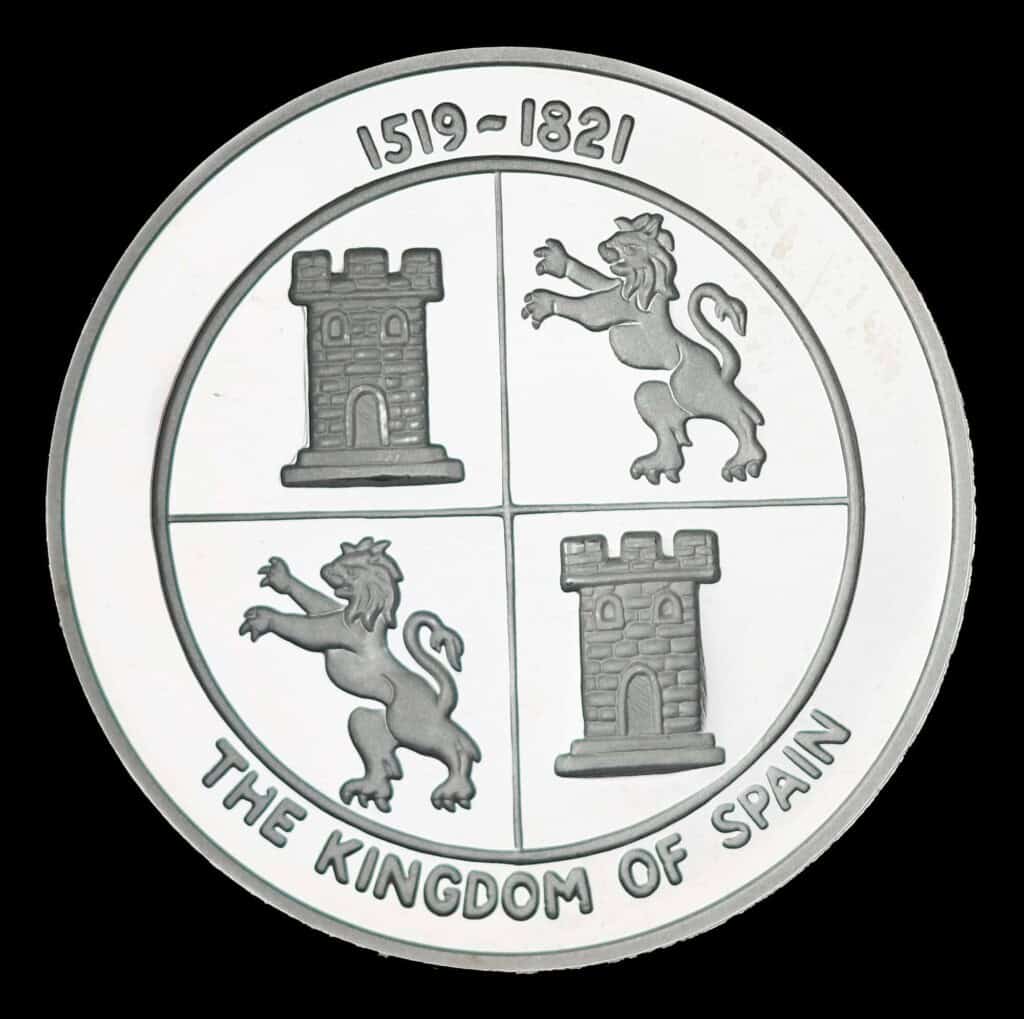 1986 Texas Sesquicentennial Logo Silver Medallion – Spain (JM) Obverse