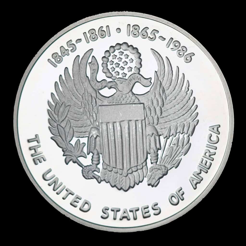 1986 Texas Sesquicentennial Logo Silver Medallion – United States (JM) Obverse