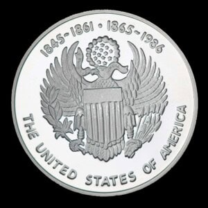 1986 Texas Sesquicentennial Logo Silver Medallion – United States (JM) obverse