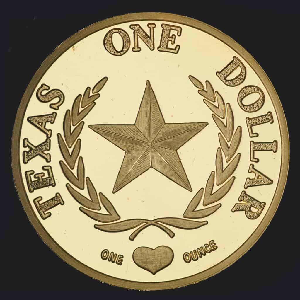 2000 Texas Gold Dollar – Longhorn Reverse