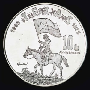 1975 Palo Duro Canyon 10th Anniversary Silver Round obverse
