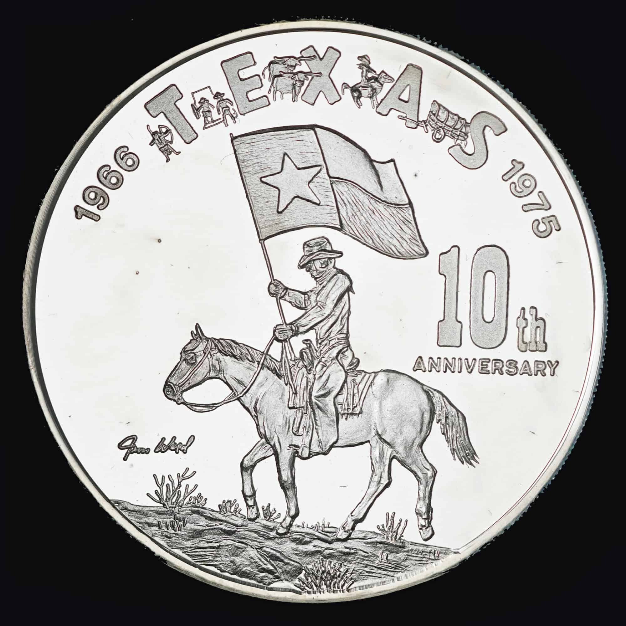 1975 Palo Duro Canyon 10th Anniversary Silver Round