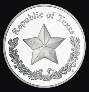 2000 Republic of Texas Silver Round obverse