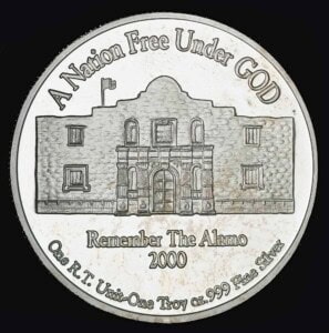 2000 Republic of Texas Silver Round reverse