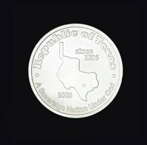 2003 Republic of Texas 8 Gram Silver Round obverse