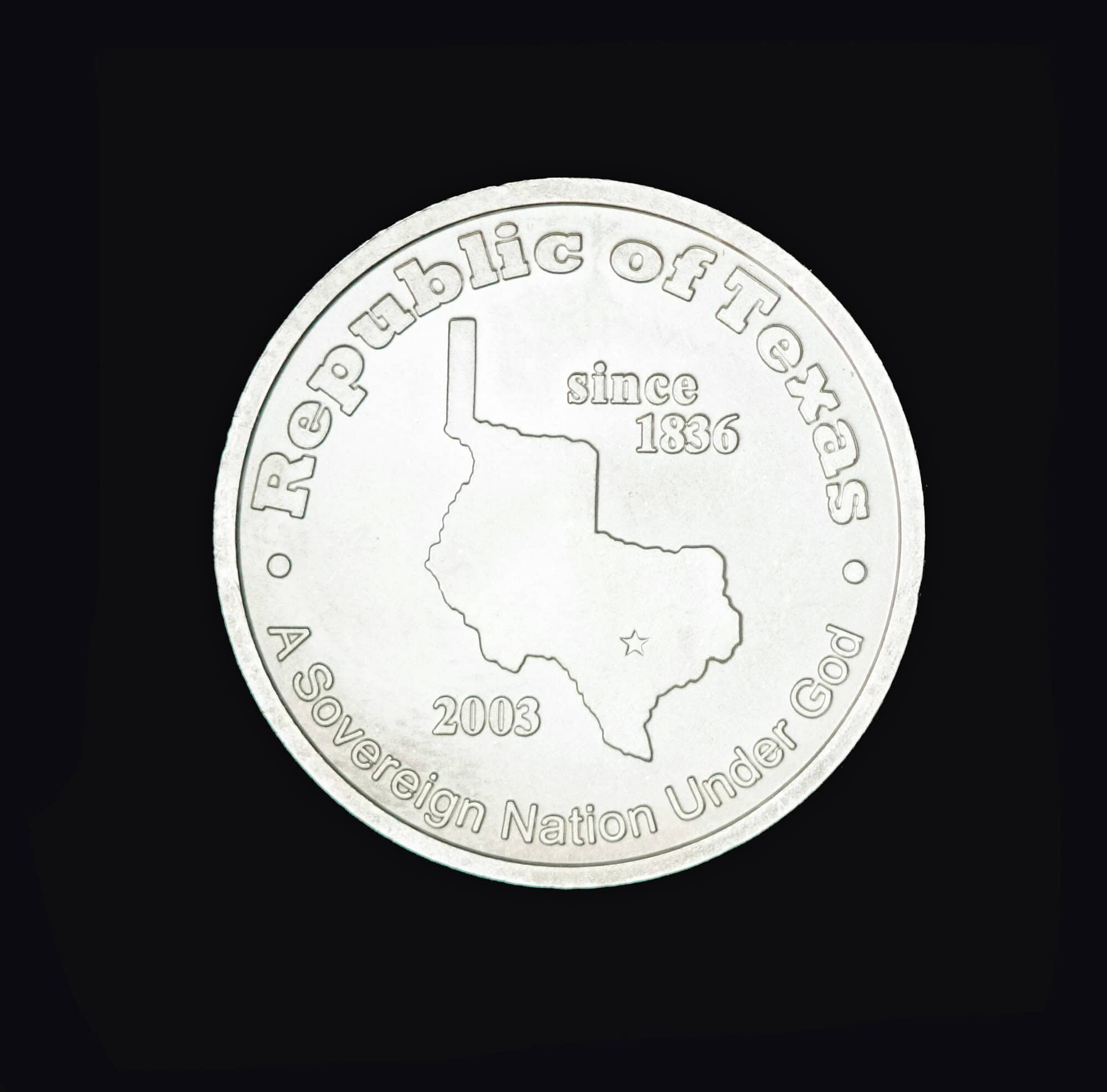 2003 Republic of Texas 8 Gram Silver Round