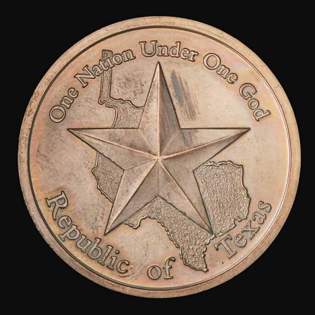2011 (Estimated) Republic of Texas Copper Round Obverse