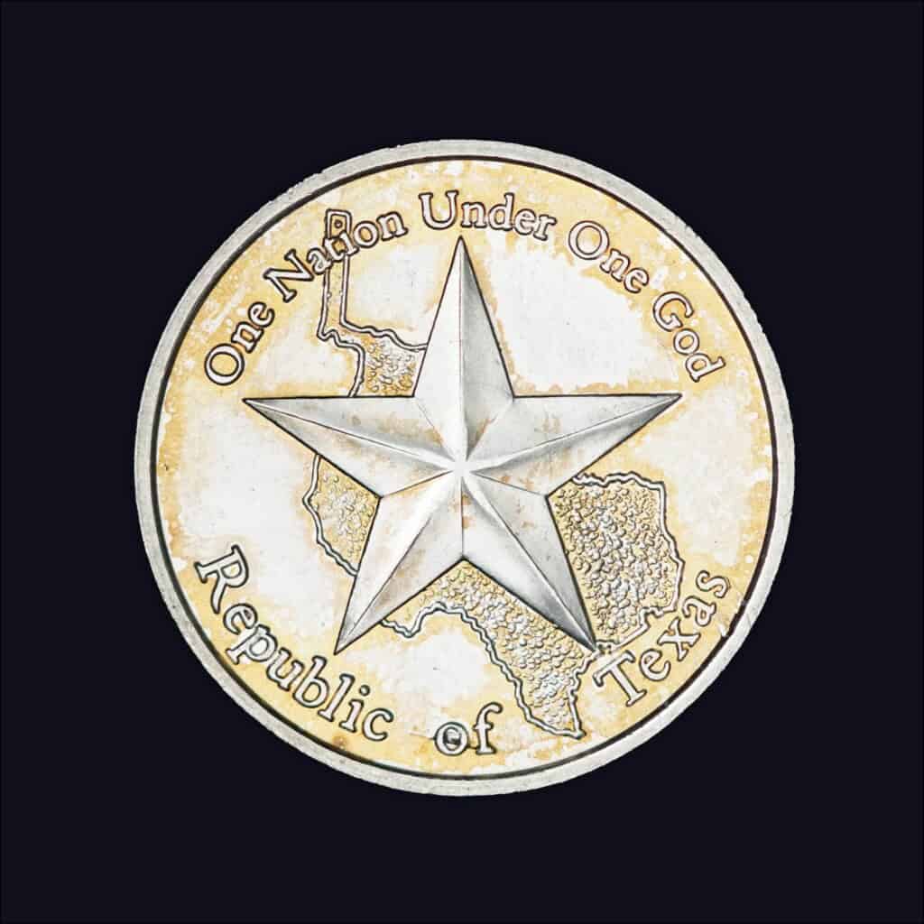 2011 Republic of Texas Half Ounce Silver Round Obverse
