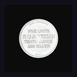 2014 Republic of Texas 1/10th oz Silver Round reverse