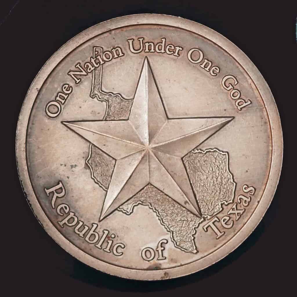 2017 Republic of Texas Copper Round Obverse