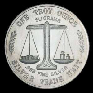 1980 Dor-Tex Corp. Silver Trade Unit reverse