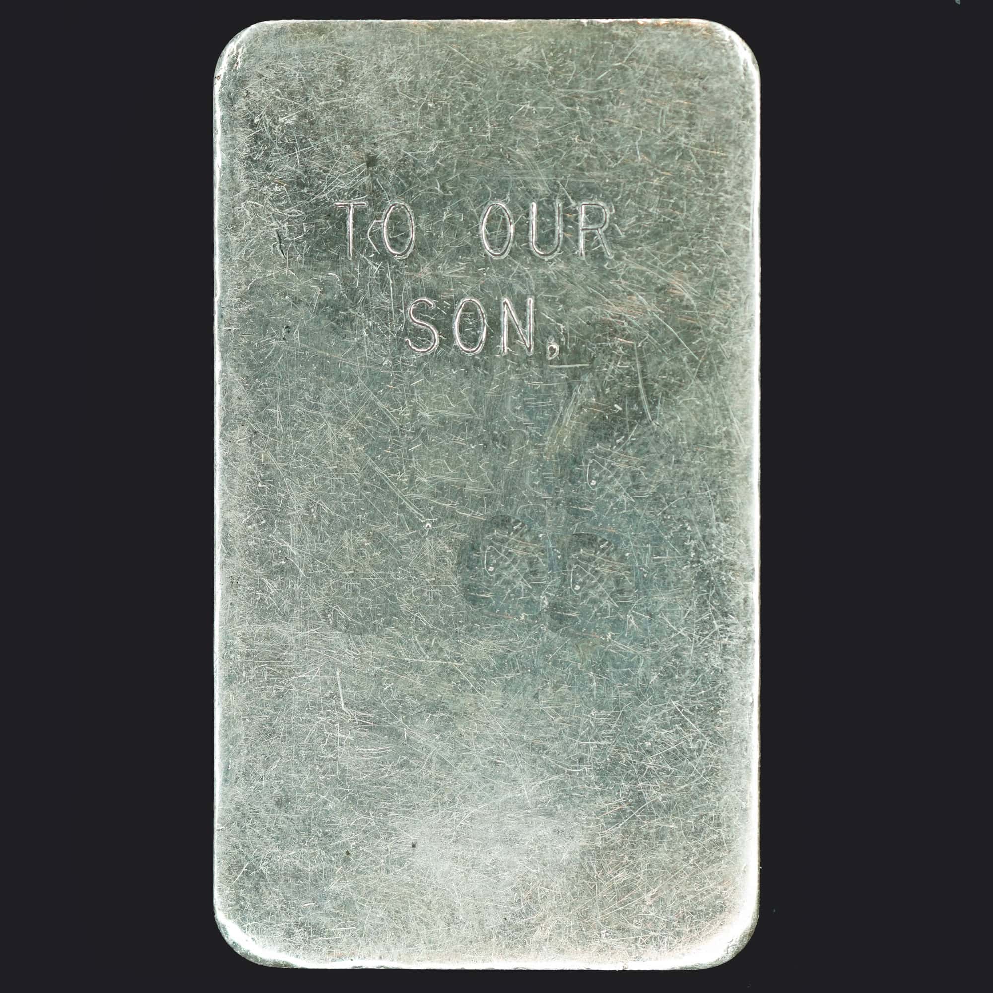 1981 National Dallas 1 Ounce Silver Bar reverse