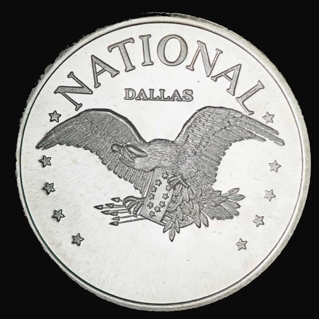 1982 National Dallas Silver Trade Unit Obverse