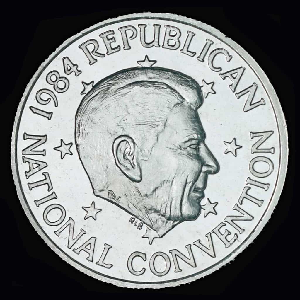 1984 Republican National Convention Silver Round Obverse