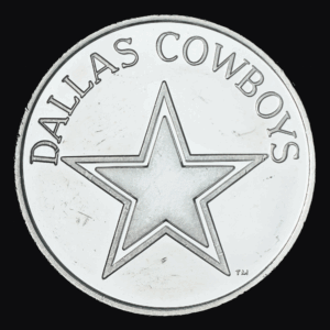 1993 Dallas Cowboys Super Bowl XXVII Champions Silver Round obverse