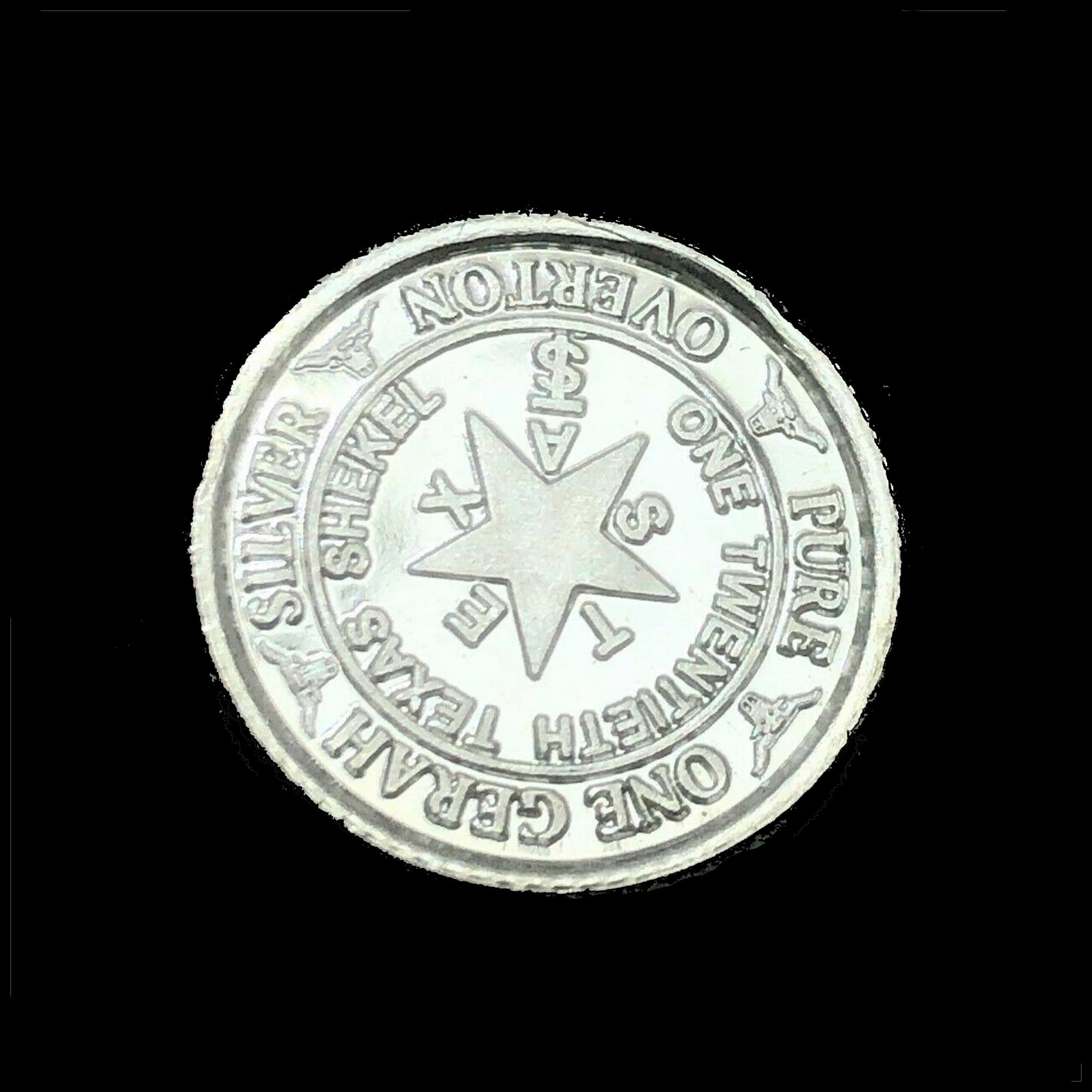 2004 Republic of Texas One Twentieth Texas Shekel reverse
