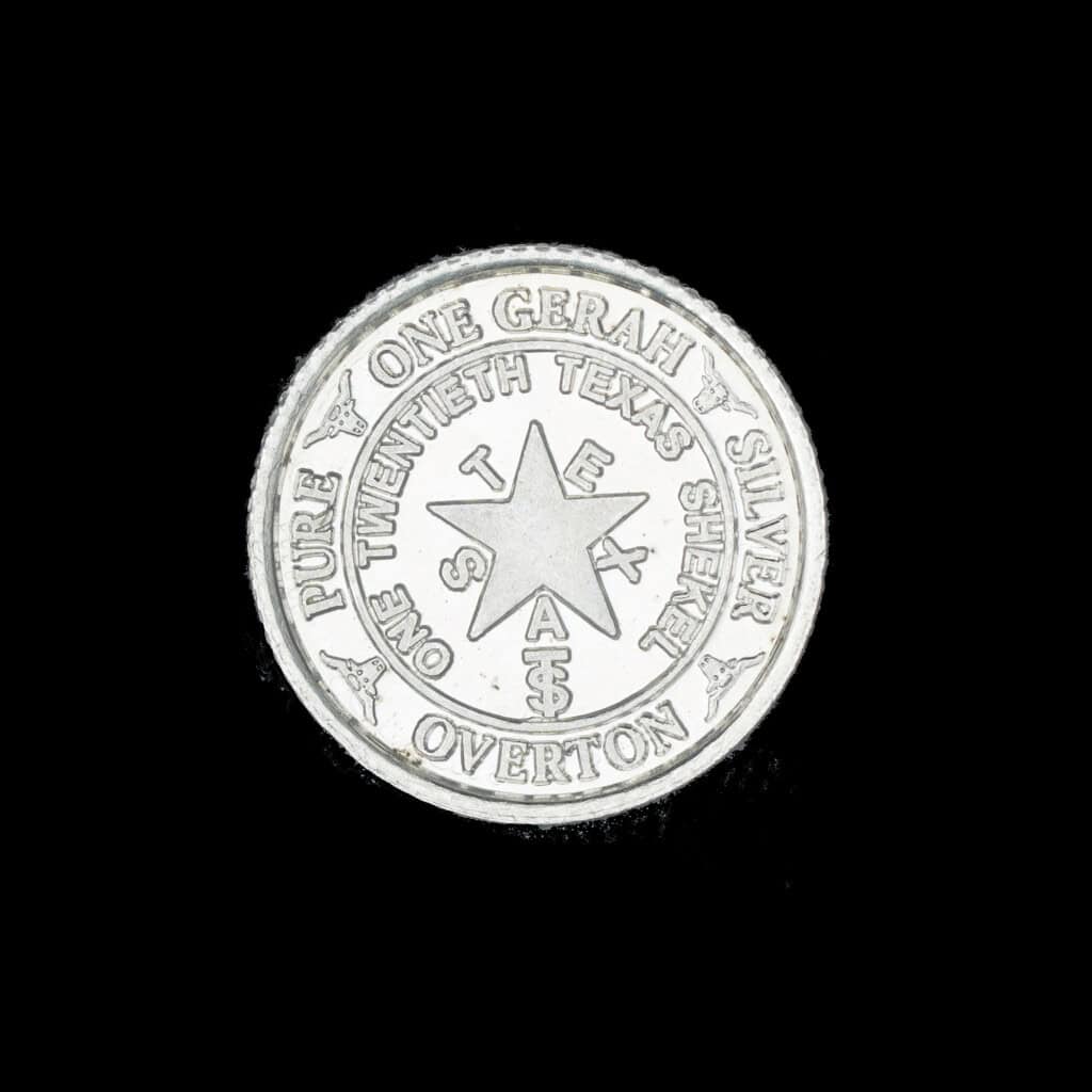 2004 Republic of Texas One Twentieth Texas Shekel Obverse