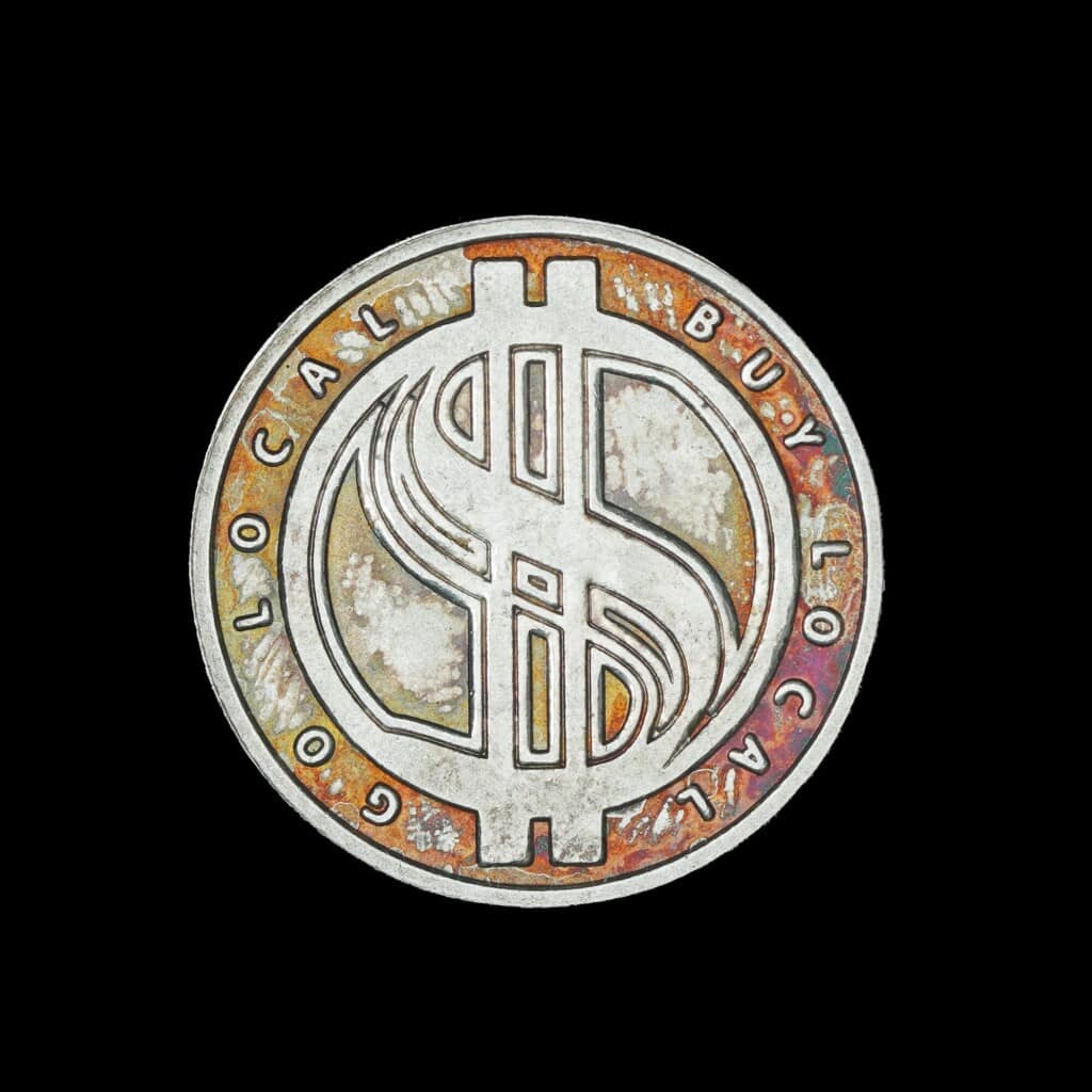 2010 Go Local Buy Local Silver Round Obverse