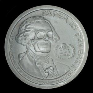 2013 Deluminati Paper Is Poverty Silver Round