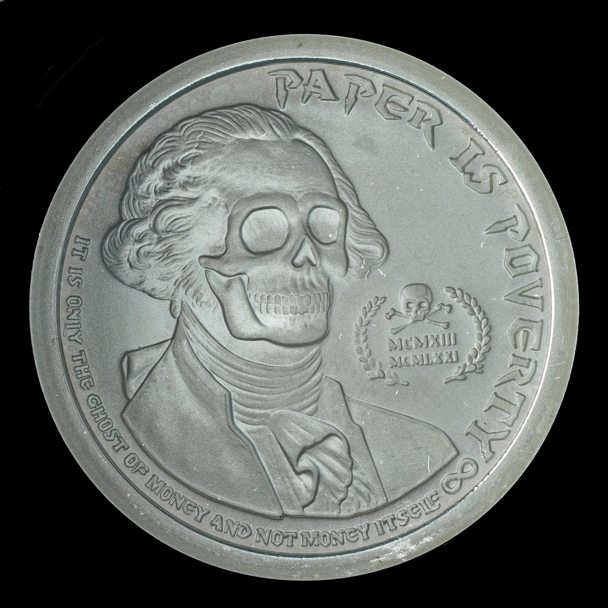 2013 Deluminati Paper Is Poverty Silver Round