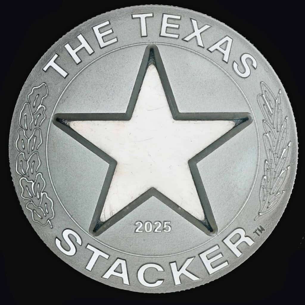 2025 Texas Stacker Silver Round Obverse