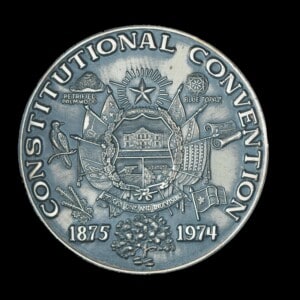 1974 Texas Constitutional Convention – Sterling Silver reverse