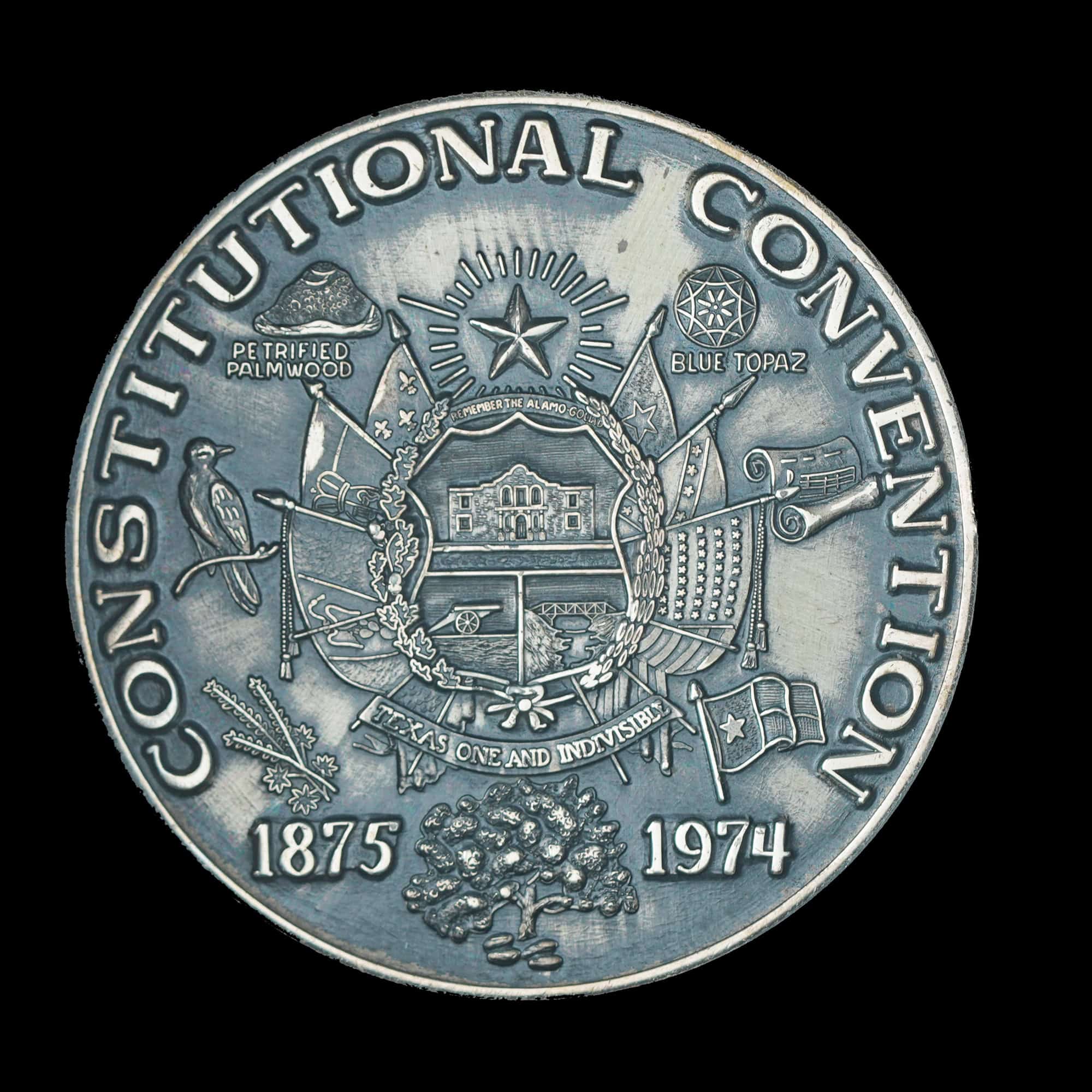 1974 Texas Constitutional Convention – Sterling Silver reverse