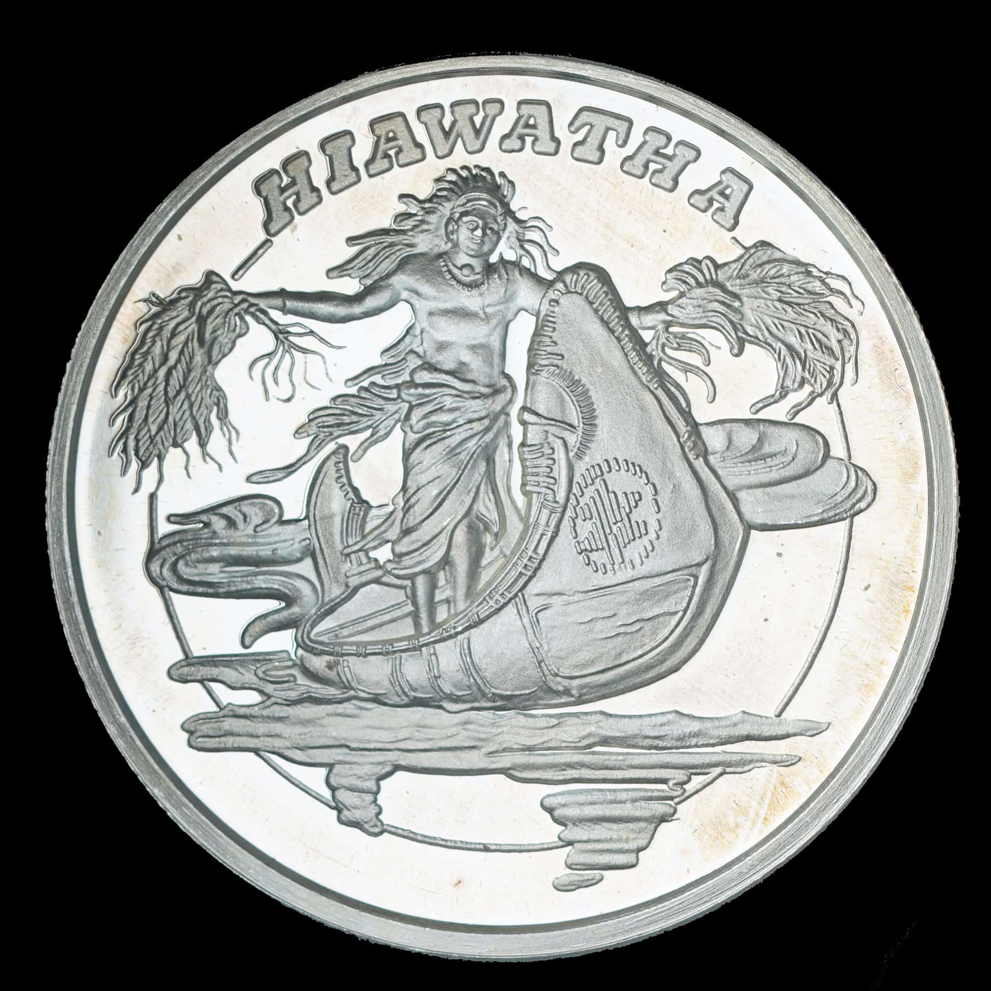 1987 Hiawatha AMC Mythological Legends Silver Round