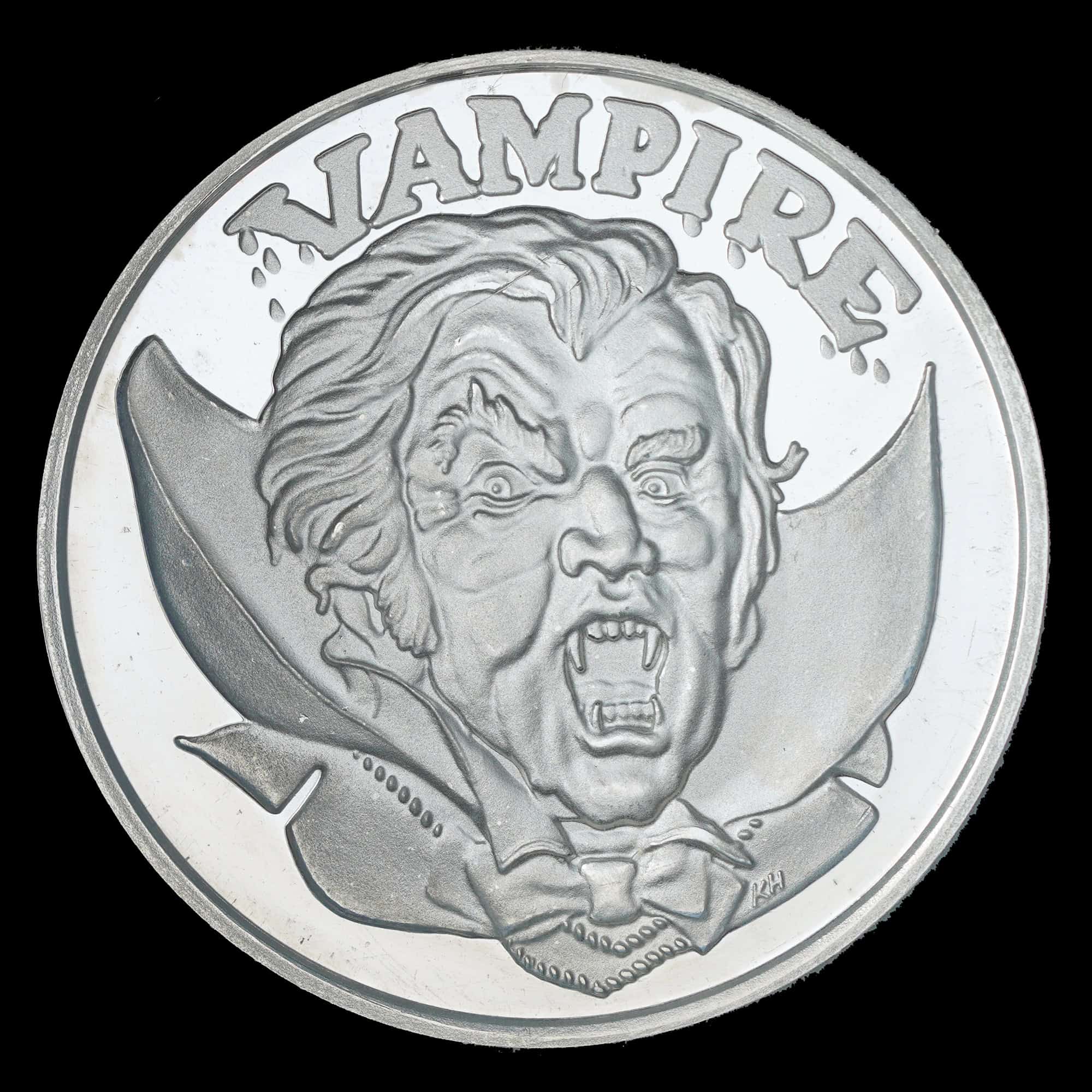 1987 Vampire AMC Mythological Legends Silver Round