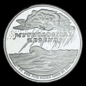 1987 Vampire AMC Mythological Legends Silver Round reverse