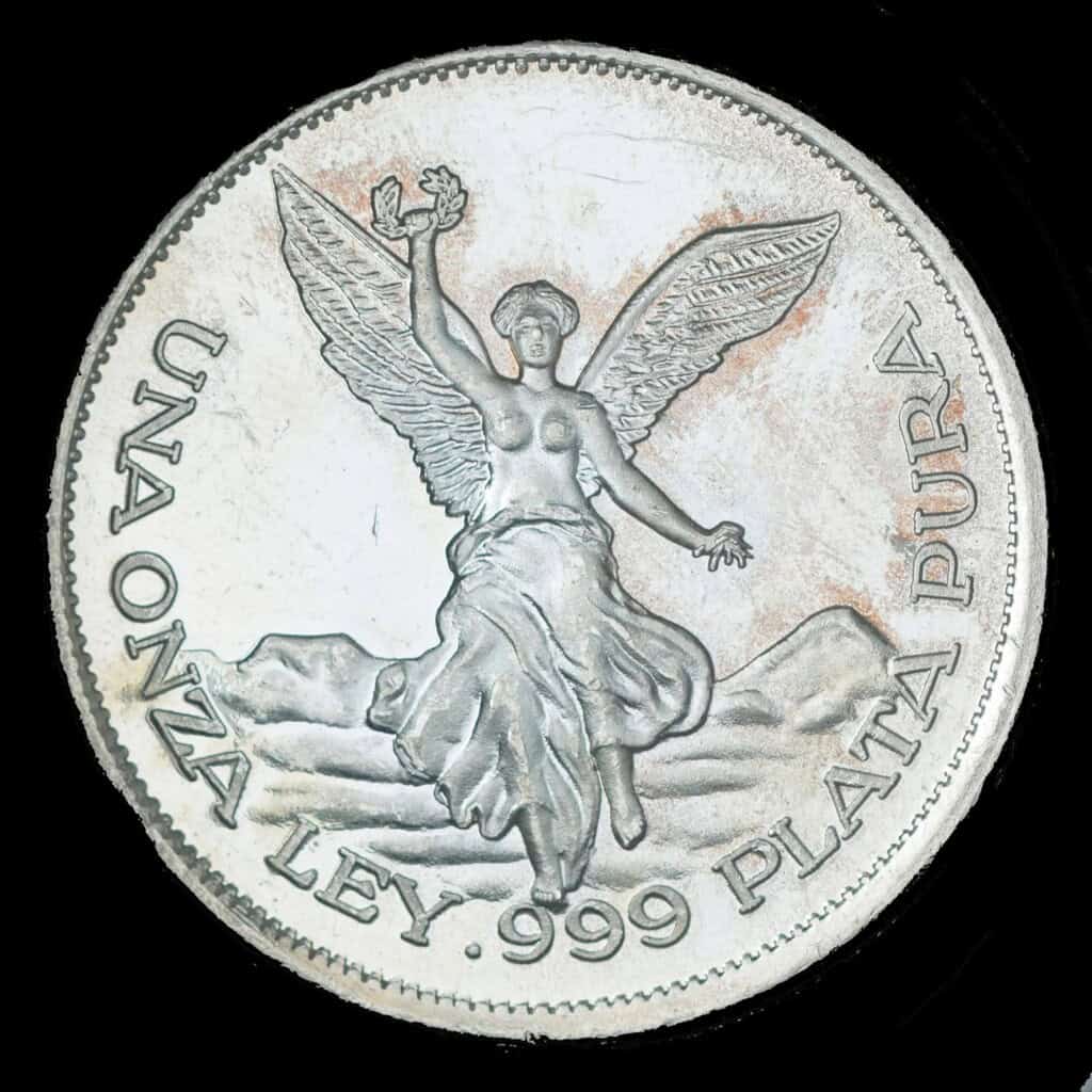 1987 Viva Mexico TIM Silver Round Reverse