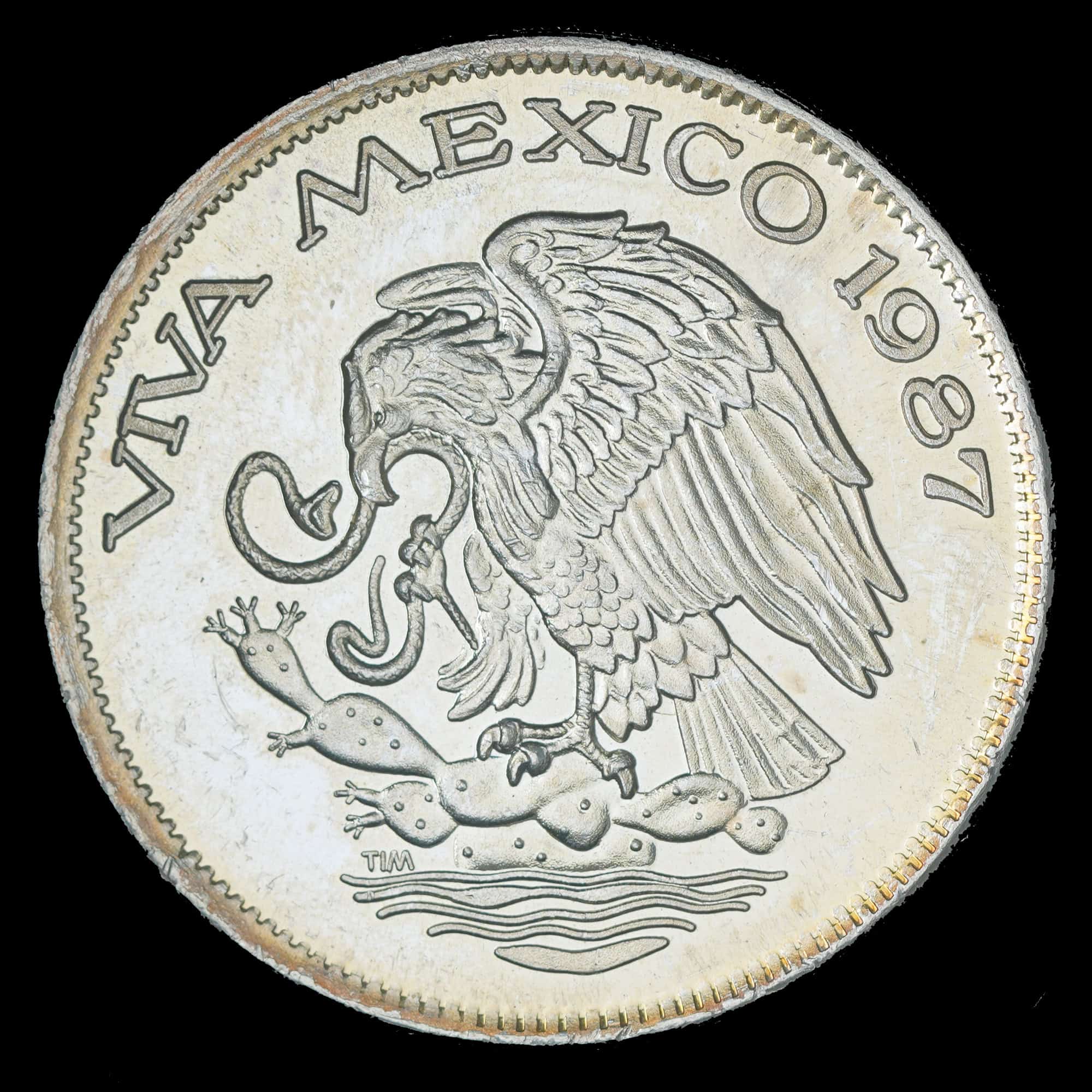 1987 Viva Mexico TIM Silver Round