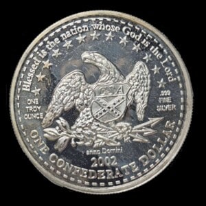 2002 Confederate Silver Dollar