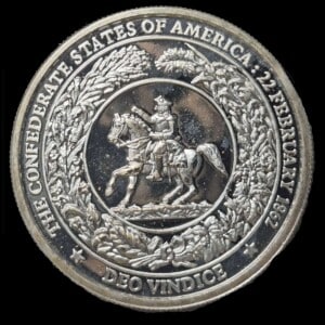 2002 Confederate Silver Dollar reverse