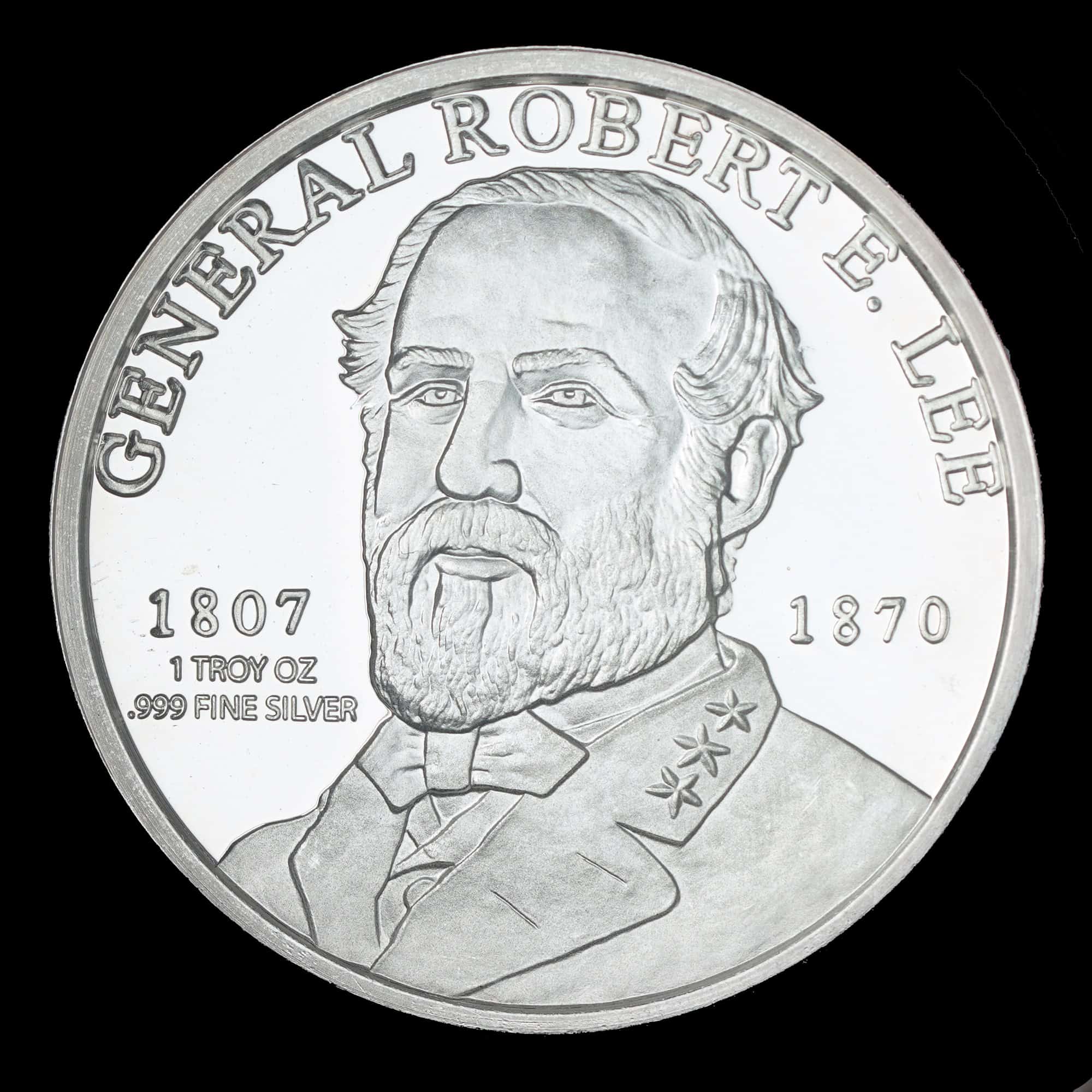 2009 Robert E. Lee Southern Hero Silver Round obverse