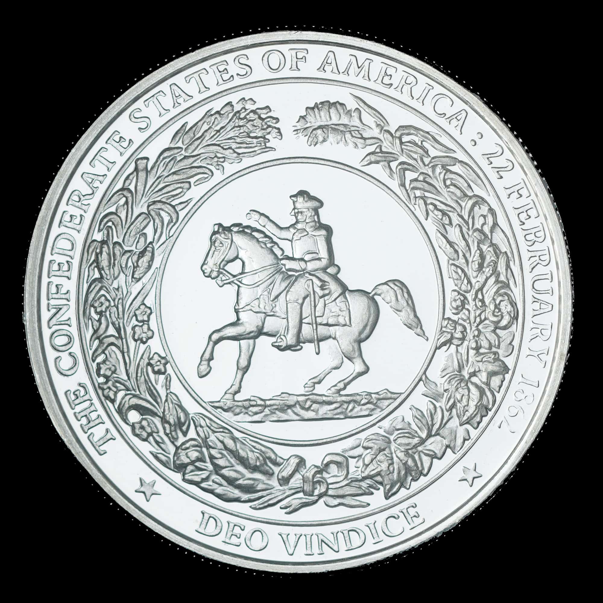 2009 Robert E. Lee Southern Hero Silver Round reverse