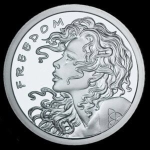 2013 Freedom Girl SBSS Silver Round