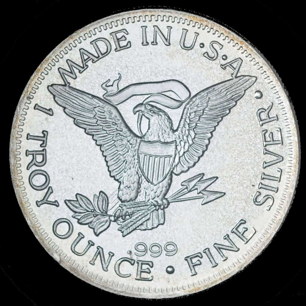 1987 Little Orphan Annie AMC Eagle Reverse Silver Round Reverse