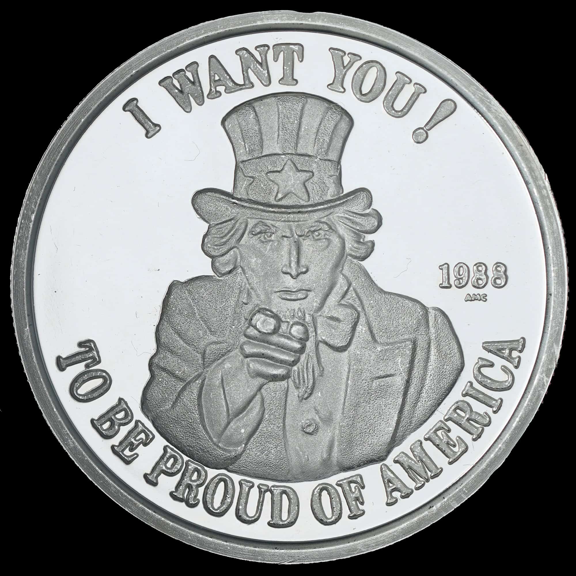 1988 I Want You AMC Silver Round