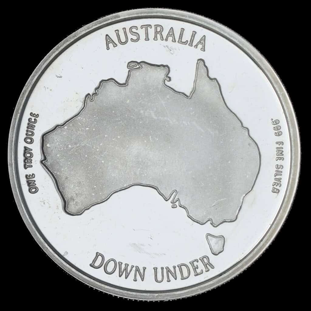 1988 Koala Bears AMC Silver Round Reverse