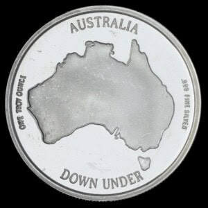 1988 Koala Bears AMC Silver Round reverse