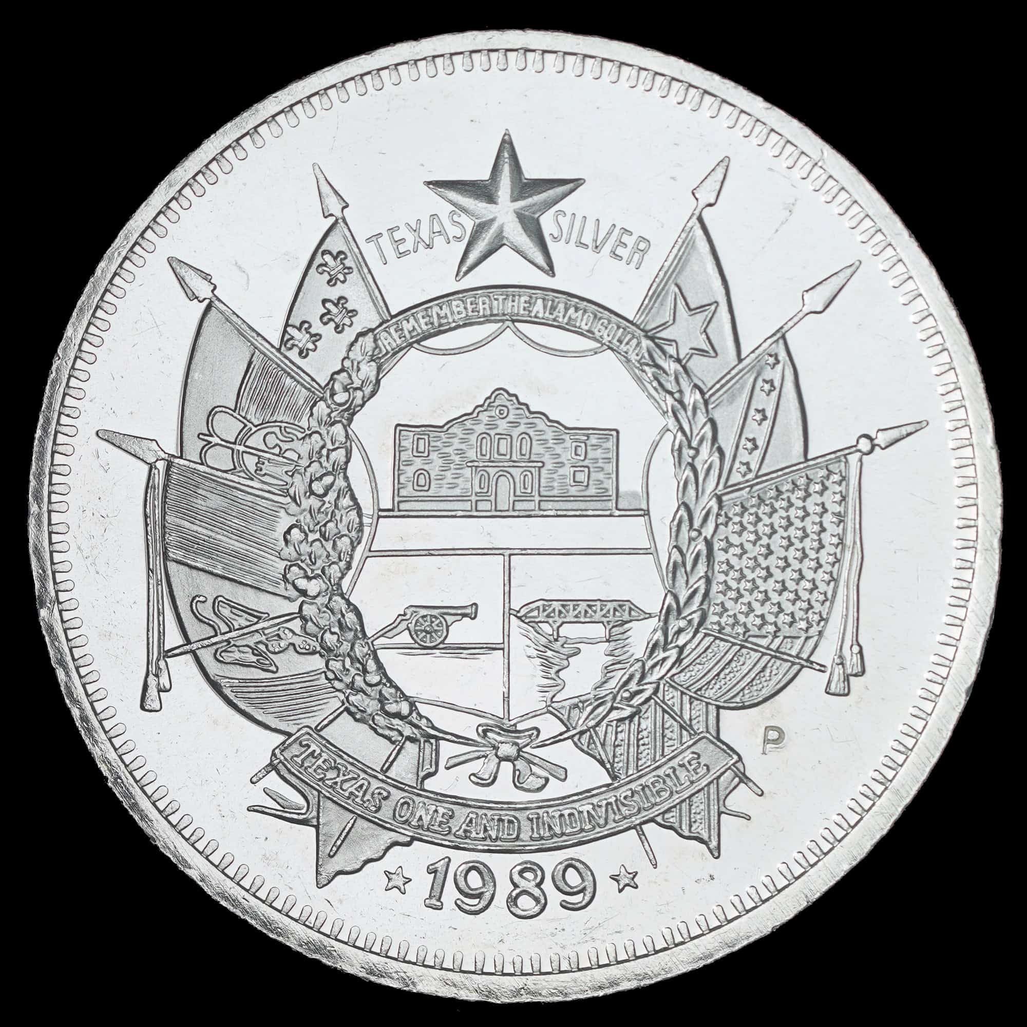 1989 State of Texas 1 oz Silver Round (P)