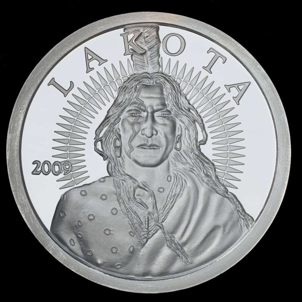2009 Free Lakota Bank Proof-Like Silver Round Obverse
