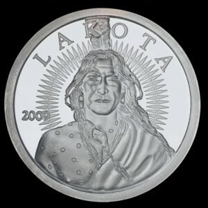 2009 Free Lakota Bank Proof-Like Silver Round