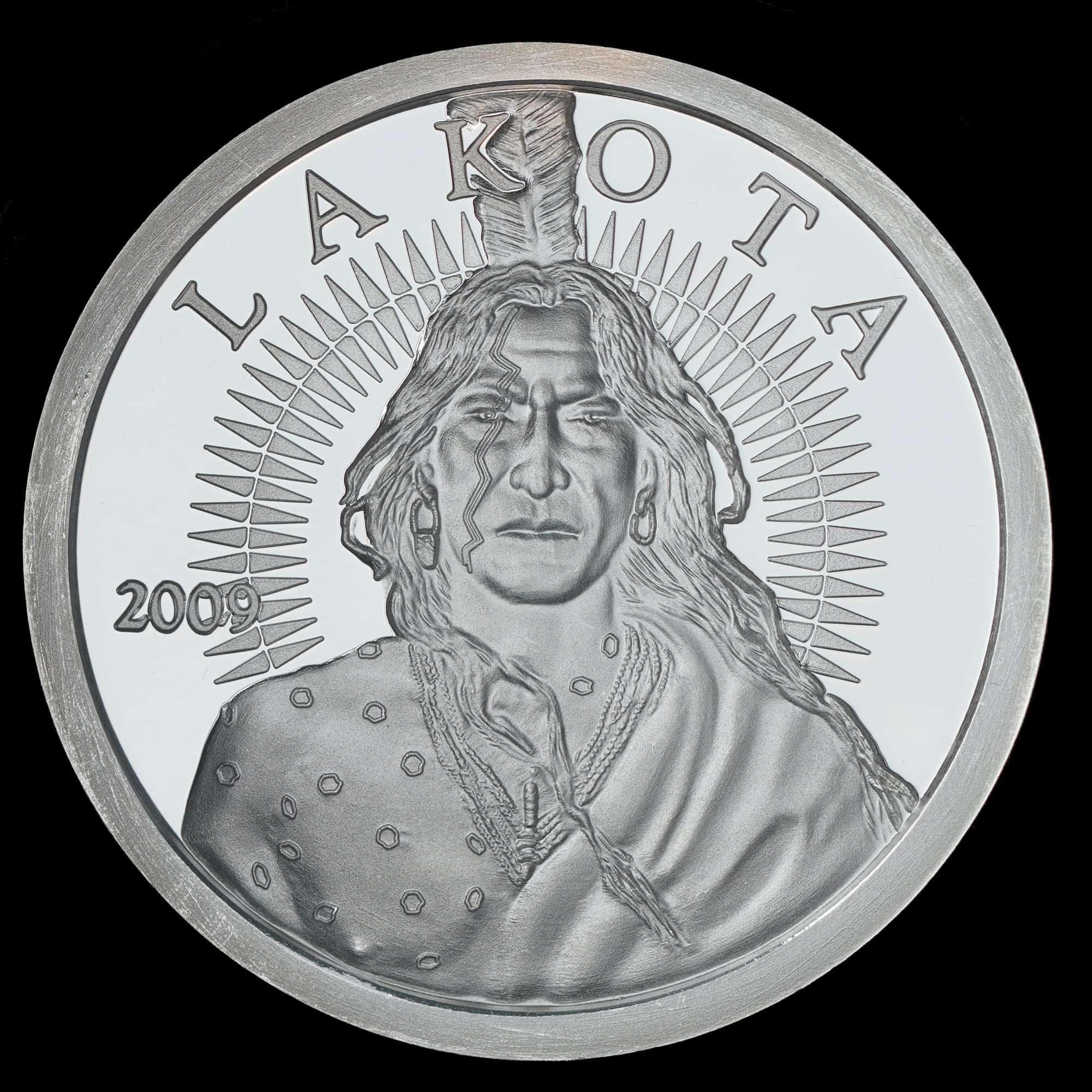 2009 Free Lakota Bank Proof-Like Silver Round