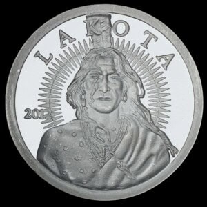 2012 Free Lakota Bank Proof-Like Silver Round