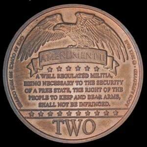 2013 Second Amendment HNH Copper Round reverse
