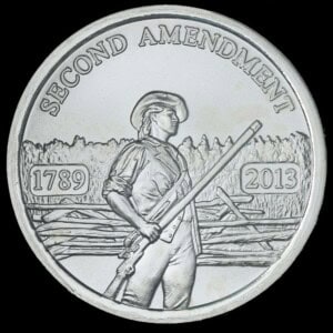 2013 Second Amendment HNH Silver Round obverse