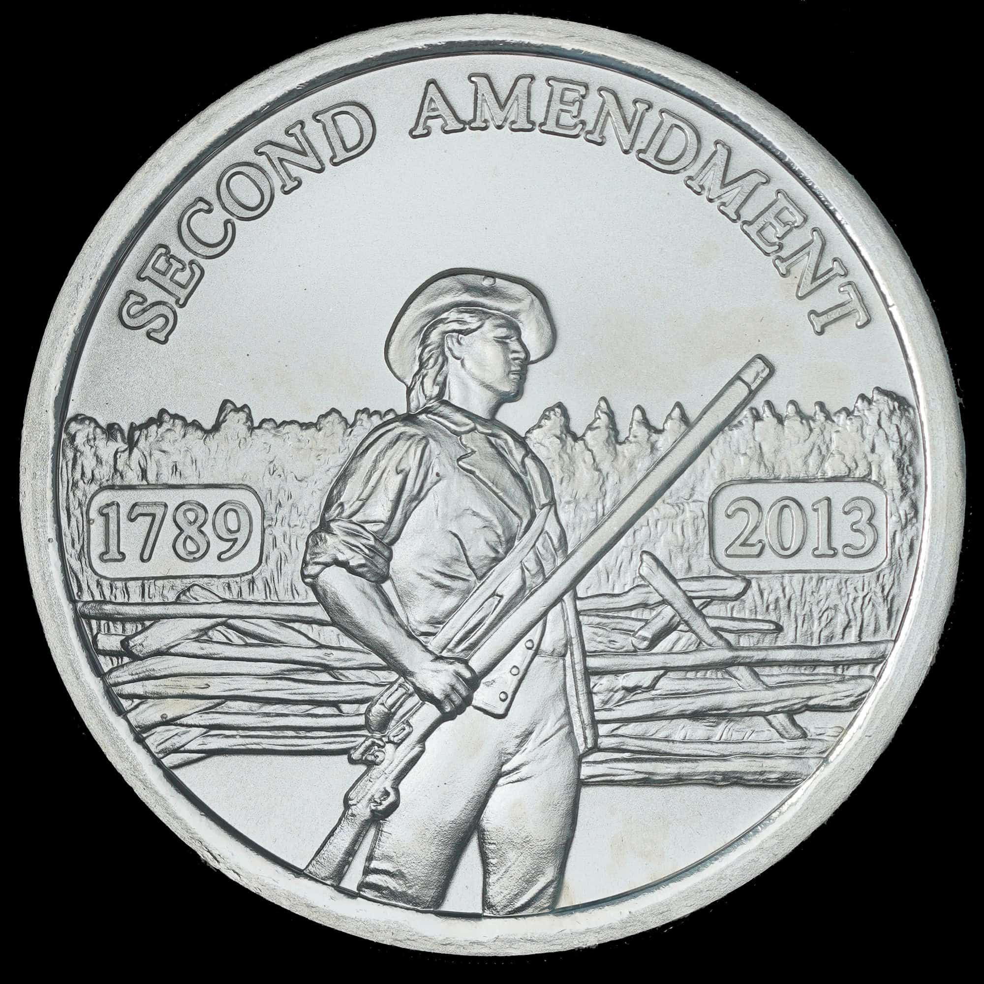 2013 Second Amendment HNH Silver Round