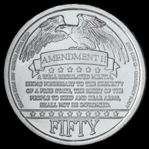 2013 Second Amendment HNH Silver Round reverse